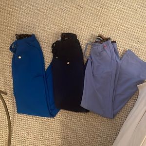 3 pair of XXS HeartSoul scrub bottoms